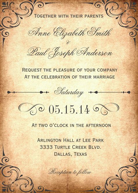 27+ Wedding Invitation Wording Templates – Free Sample, Example Format ...