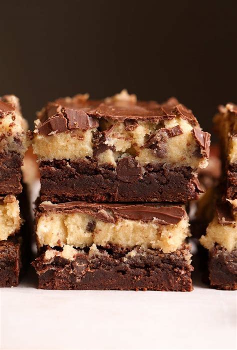 Cookie Dough Brownies Recipe - Cookies and Cups