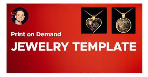 Print on Demand Jewelry Template