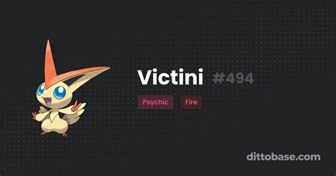 Victini | Dittobase Pokédex