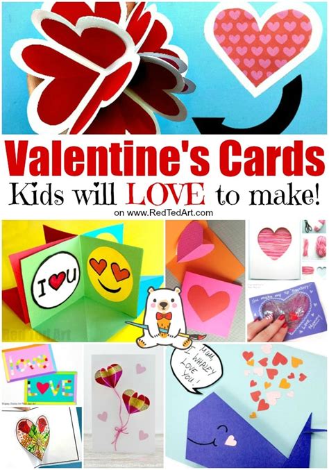 40+ Easy Valentines Cards for Kids - Red Ted Art - Make crafting with kids easy & fun