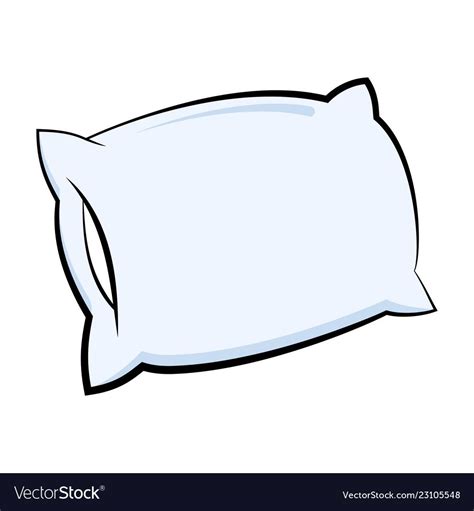 Pillow icon, isolated on white background. Sleep and rest. Vector ...