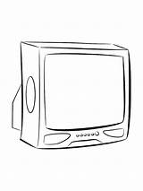 Television Coloring Pages sketch template