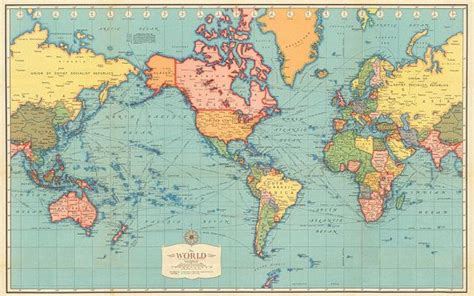 Antique World Map Digital Print. World Map Printable. Vintage World Map Poster. - Etsy | World ...