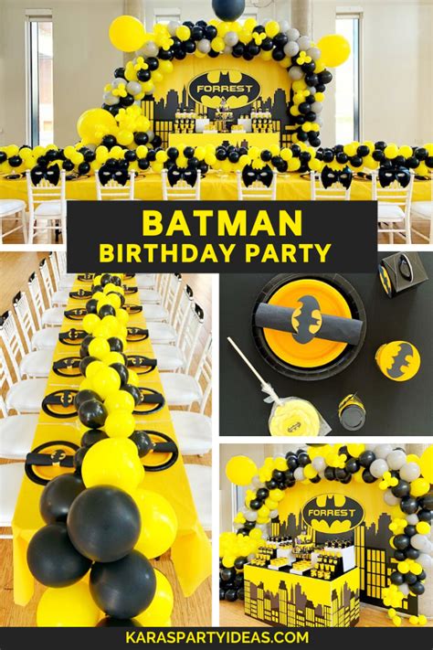 Kara's Party Ideas Batman Birthday Party | Kara's Party Ideas