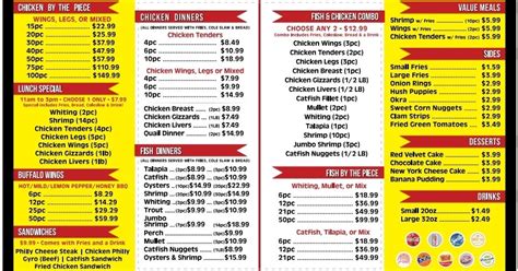 Menu | Hip Hop Fish and Chicken