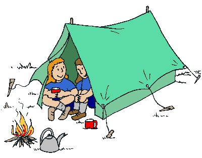 tent camp clip art - Clip Art Library