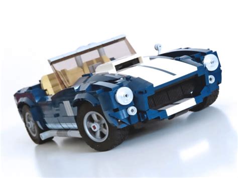 One Set MOC LEGO 10265 Ford Mustang : Cobra Roadster - HelloBricks