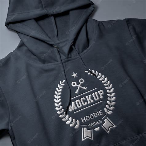 Premium PSD | Hoodie with embossed effect logo mock-up