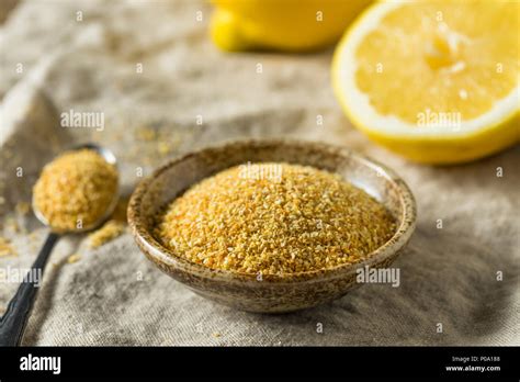 Raw Dry Organic Lemon Rind Zest in a Bowl Stock Photo - Alamy