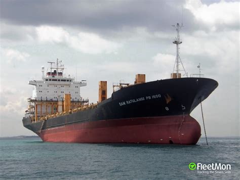 Vessel SAM RATULANGI PB1600 (Container ship) IMO 9151981, MMSI 525003026