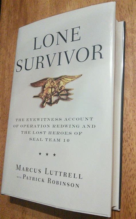 Marcus Luttrell SIGNED Lone Survivor Autographed Navy +Protective Archival cover - email ...