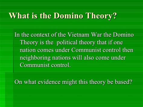 The domino theory