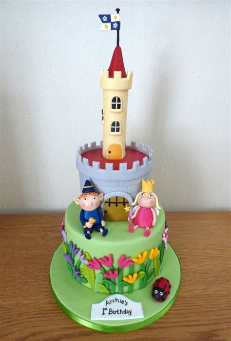 2 Tier Ben and Holly Castle Themed Birthday Cake | Susie's Cakes