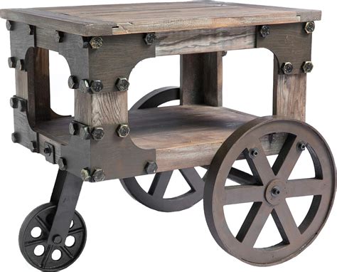 Rustic Country Coffee Table With Wheels / Rustic Country Coffee Table With Metal Wheels And ...