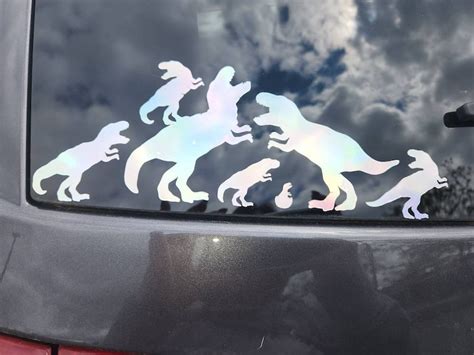 Dino Family Car Decal - Etsy