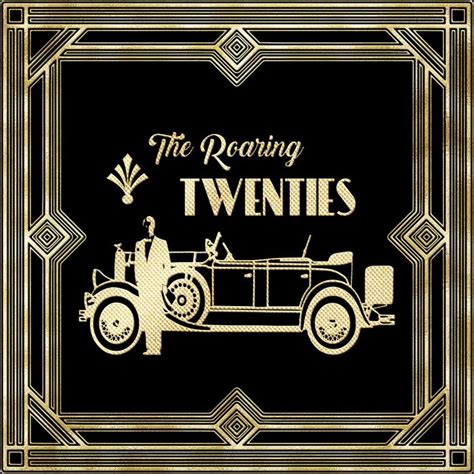 Roaring twenties, art deco poster free image download