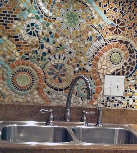 7 Cute And Bold DIY Mosaic Kitchen Backsplashes - Shelterness