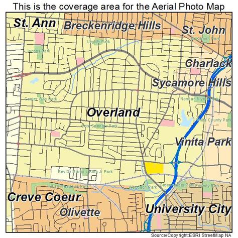 Aerial Photography Map of Overland, MO Missouri