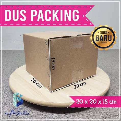 Jual Kardus Packing BARU uk 20x20x15 cm Tebal 4mm / Karton Kardus Packing Besar Polos Baru ...