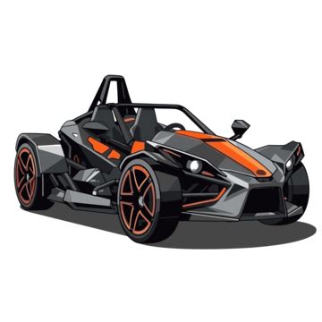 Polaris Slingshot Clipart This Illustration Is Of An Orange And Black ...