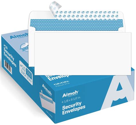 500 #10 Security Envelopes - Self-Seal - Windowless - for all your ...