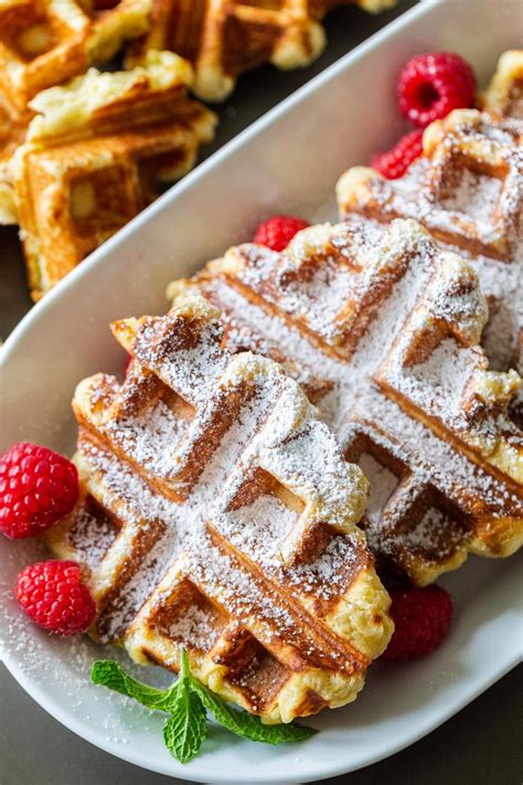 The Easiest Liege Belgian Waffles (Video) - Momsdish