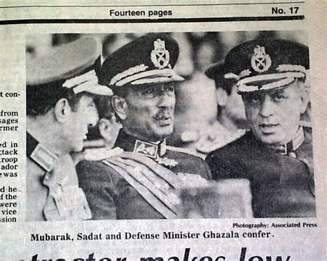 ANWAR SADAT Egyptian President ASSASSINATION 1st Report w/ Photos 1981 Newspaper | eBay