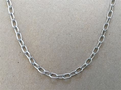 Stainless Steel Chain Necklace 5.3mm Steel Link Chain Thick - Etsy