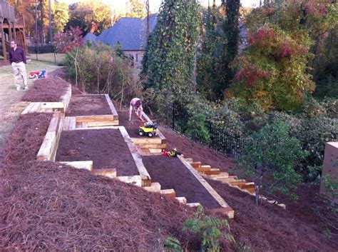 Hillside garden. square foot gardening Boxes 20111 1024x764 | Sloped ...