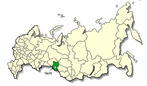 Omsk Map - Russia