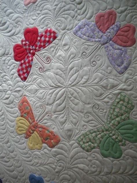 185 best Vintage Butterfly Quilts images on Pinterest | Appliques ...