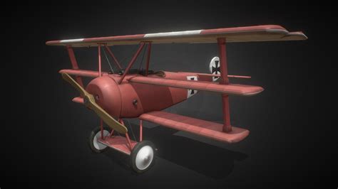 Fokker Dr.I - Red baron - Buy Royalty Free 3D model by vojtech.vejtasa ...