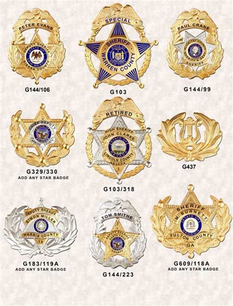 GA-REL Star Wreath Police Badge GAREL | Badge, Police badge, Star badge