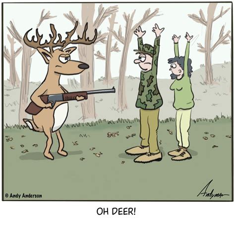 Cartoon/meme about deer hunting – Andy Anderson Cartoons