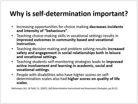 Self-Determination - Learning for All