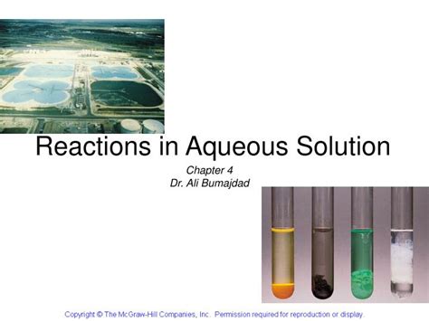 PPT - Reactions in Aqueous Solution PowerPoint Presentation, free ...