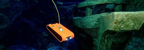 Remote control underwater submarine camera Working depth 120m three ...