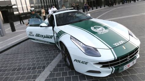 On Ferrari patrol with the Dubai police - BBC News