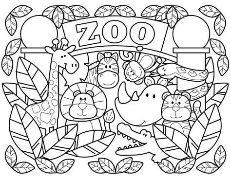 Zoológico Básico para colorir, imprimir e desenhar - Colorir.Me