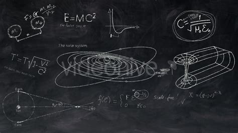 Astronomy and Astrophysics Chalkboard Equations Videohive 11973278 ...