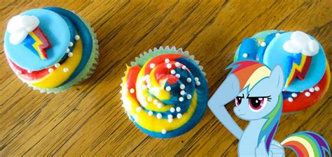 20% Cooler Rainbow Dash Cupcakes by LadyGryffindor on DeviantArt