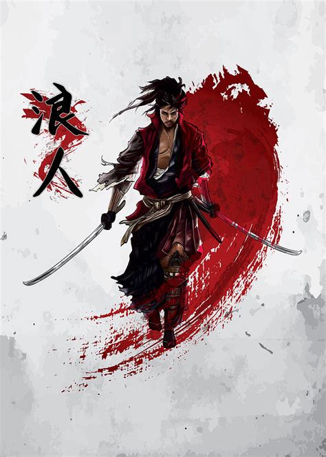 Ronin Samurai Digital Art by Cornel Vlad - Fine Art America