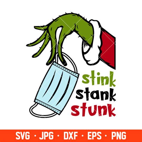 Stink Stunk Stank Svg, Merry Christmas Svg, Covid Mask Svg, Christmas ...