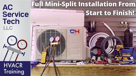 Full Installation of Mini Split Ductless Unit, Step by Step! - YouTube | Hvac air conditioning ...