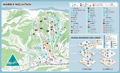 Marble Mountain Ski Trail Map - Corner Brook Newfoundland and Labrador Canada • mappery