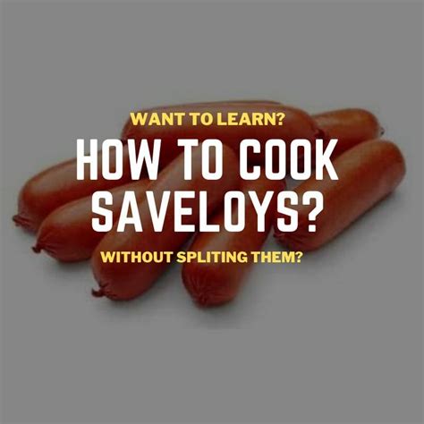 How To Cook Saveloys Sausage (3 Easy Methods, So You Don't Split Them) - Simply Meat Smoking