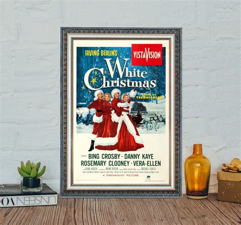 White Christmas 1954 Movie Poster, White Christmas Classic Vintage Film ...