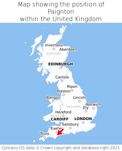 Where is Paignton? Paignton on a map