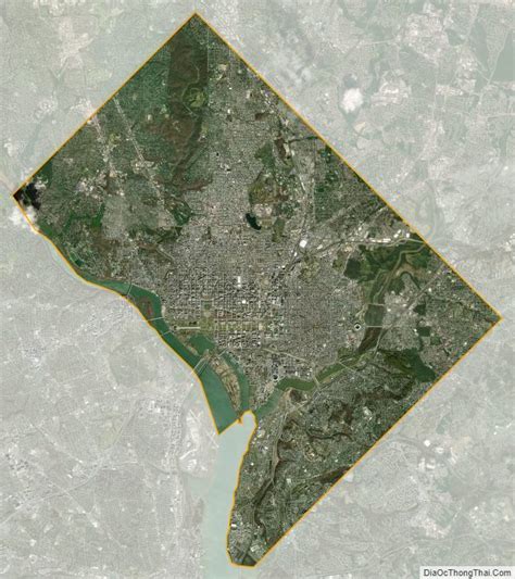 Political map of District of Columbia Federal District - Printable ...